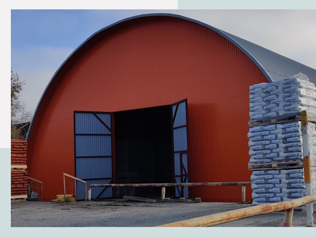 Полукруглые ангары по цене от 608 руб. в Донской