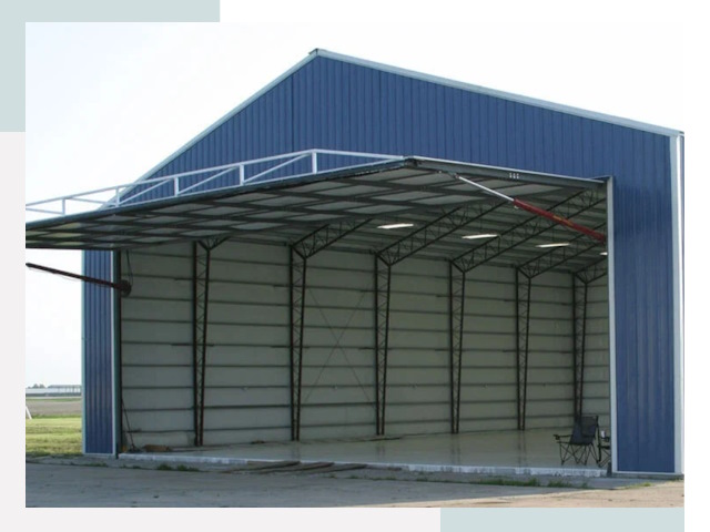 Прямо стенные ангары в донском
