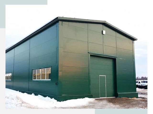 Двускатные ангары в донском