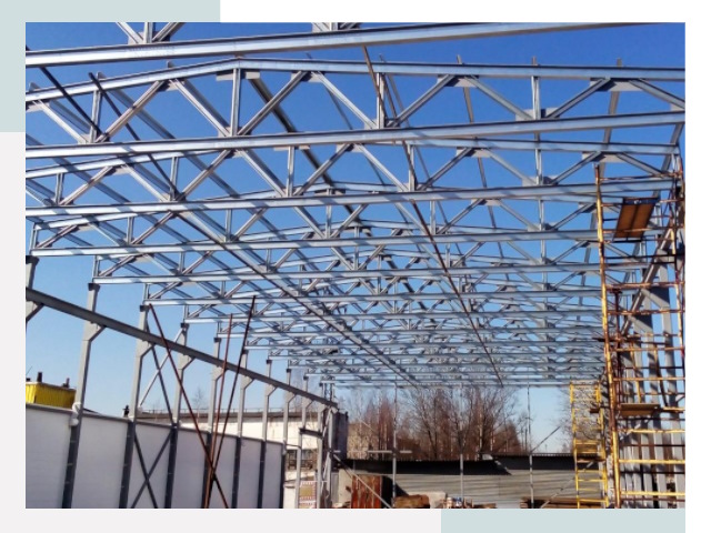 Металлокаркасы для складов в донском